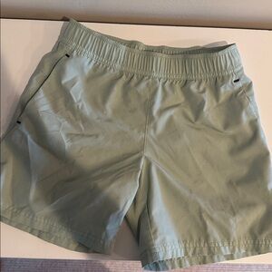 Light Green Casual Shorts